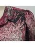 Equipment 100% Polyester Print Black Pink Long Sleeve Blouse Size XL - photo 5