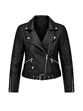 Shein Faux Leather Jacket (view 1)