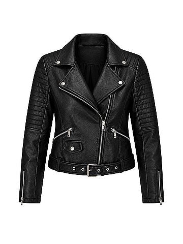 Shein Faux Leather Jacket (view 1)