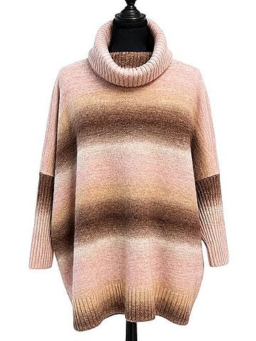 LOFT The Original Striped Cowlneck Sweater Sweater Vest (view 1)