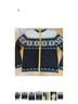 L.L.Bean 100% Lambswool Fair Isle Black White Teal Wool Cardigan Size M - photo 8