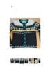 L.L.Bean 100% Lambswool Fair Isle Black White Teal Wool Cardigan Size M - photo 5
