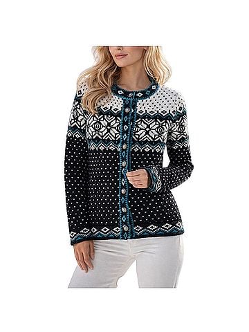 L.L.Bean Fair Isle Nordic Lambs Wool Wool Cardigan (view 1)