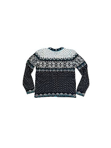 L.L.Bean Fair Isle Nordic Lambs Wool Wool Cardigan (view 2)