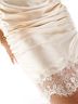 ASOS Champagne Satin Lace-Trim Slip Cocktail Dress - photo 13