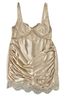 ASOS Champagne Satin Lace-Trim Slip Cocktail Dress - photo 7