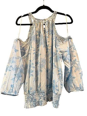 INC International Concepts Short Sleeve Blouse (view 2)