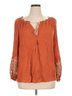 Max Studio 100% Rayon Orange Max Studio Long Sleeve Blouse Size XL - photo 1