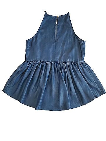 Kaari Blue Sleeveless Blouse (view 2)