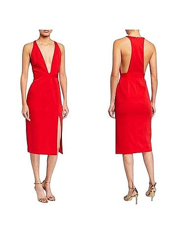 Jay Godfrey Plunge Sheath Cocktail Dress (view 1)