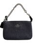 Coach Coach Black Glitter Wristlet/Pouch Leather Wristlet - photo 1