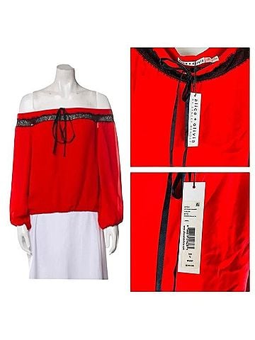 Alice + Olivia CC70301504R Long Sleeve T-Shirt (view 1)