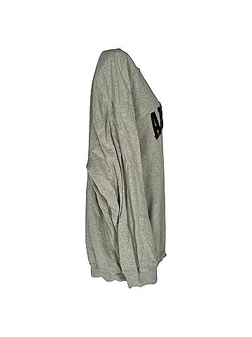 Anine Bing Anine Bing Sport Crewneck Sweatr in Grey Cotton (view 2)