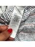 Armani Exchange 100% Polyester Print White Gray Casual Pants Size 12 - photo 6