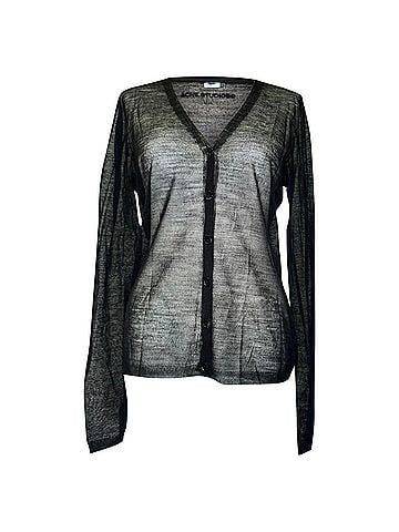 Acne Acne Studios Lightweight Cardigan in Black Wool (view 1)