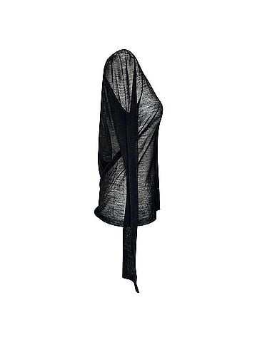 Acne Acne Studios Lightweight Cardigan in Black Wool (view 2)