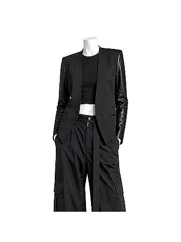 Helmut Lang Tuxedo Leather Jacket (view 1)