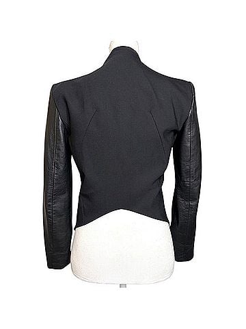 Helmut Lang Tuxedo Leather Jacket (view 2)