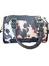 Steve Madden Animal Print Multi Color Black Brown Leather Satchel One size - photo 2