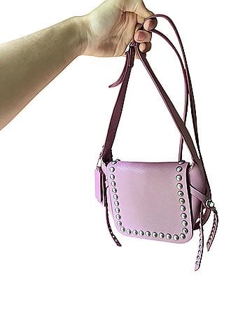 Coach pink leather Coach Rivets Dakotah 15 Crossbody Bag Leather Crossbody Bag (view 2)
