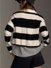 Dolan DOLAN Wide-Stripe Twofer Rugby Collared Pullover Long Sleeve Top - photo 4