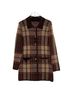 Pendleton 100% Merino Plaid Brown Wool Cardigan Size S - photo 1