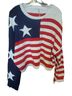 Moon & Madison Stripes Red White Blue Pullover Sweater Size L - photo 1