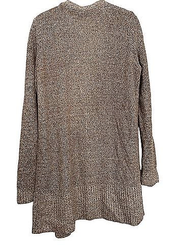 Ann Taylor Heathered Taupe Open-Front Cardigan Cardigan (view 2)