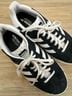 Adidas 100% Suede Black White Sneakers Size 7 1/2 - photo 9