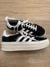 Adidas 100% Suede Black White Sneakers Size 7 1/2 - photo 5