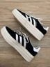 Adidas 100% Suede Black White Sneakers Size 7 1/2 - photo 7