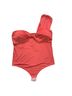 Express Body Contour Compression Silky One Shoulder Thong Bodysuit Sleeveless T-Shirt - photo 3