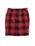 The Limited 65% Polyester 35% Rayon 100% Polyester Plaid Red Black Formal Skirt Size 10 - photo 2