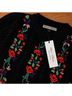 Alice + Olivia 60% Cotton 40% Acrylic 100% Polyester Floral Black Pullover Sweater Size M - photo 3