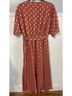 BLOOMCHIC 100% Chiffon Polka Dots Pink Orange Gold Casual Dress Size 14 - photo 3