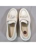 Converse 100% Leather Ivory Flats Size 8 - photo 8
