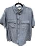 wonderly Blue Short Sleeve Button-Down Shirt Size XL - photo 1