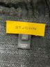 St. John Chevron-herringbone Gray St. John Blazer Size S - photo 5