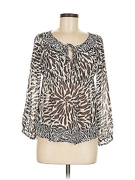 MICHAEL Michael Kors Michael Michael Kors 3/4 Sleeve Silk Top (view 1)