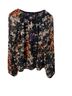 Evereve 100% Polyester 98% Polyester 2% Spandex Floral Multi Color Long Sleeve Blouse Size M - photo 2