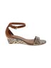 Tory Burch Snake Print Animal Print Brown Tory Burch Sandals Size 8 1/2 - photo 1