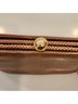 Macy's 100% Leather Snake Print Brown Clutch One size - photo 4