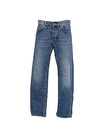Ganni Ganni Faded Denim Jeans in Light Blue Cotton (view 1)