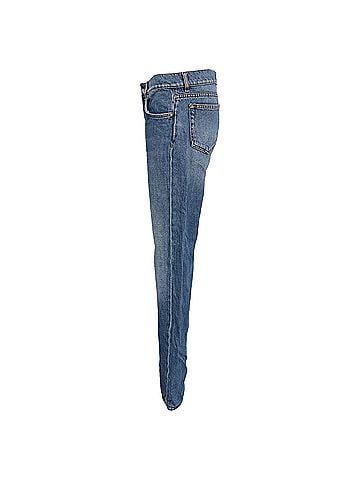 Ganni Ganni Faded Denim Jeans in Light Blue Cotton (view 2)