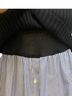 Kenzo Paris Mixed Ribbed Knit And Cotton Poplin Shirt Sweater Pullover Sweater - photo 5