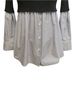 Kenzo Paris Mixed Ribbed Knit And Cotton Poplin Shirt Sweater Pullover Sweater - photo 6
