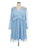 Alex Marie 100% Polyester 96% Polyester 4% Elastane Polka Dots Blue Cocktail Dress Size 20 - photo 1