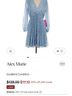 Alex Marie 100% Polyester 96% Polyester 4% Elastane Polka Dots Blue Cocktail Dress Size 20 - photo 6