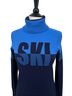 Krimson Klover Graphic Blue Turtleneck Sweater Size S - photo 2