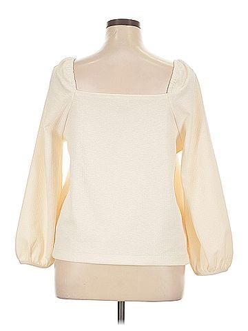 Madewell Madewell Crepe Square-Neck Puff-Sleeve Top (view 2)